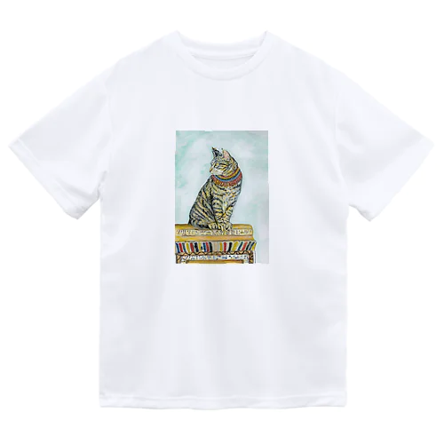エジプト猫 ドライTシャツ