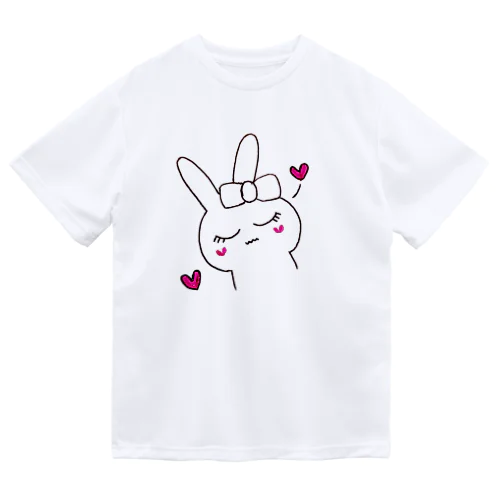 うっとりしたうさぎちゃん ドライTシャツ