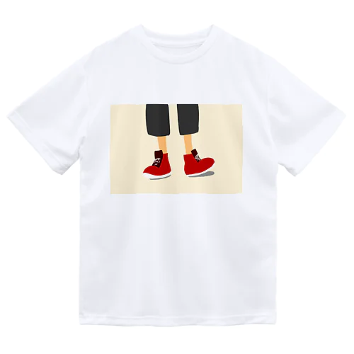 うきうきな赤い靴 Dry T-Shirt