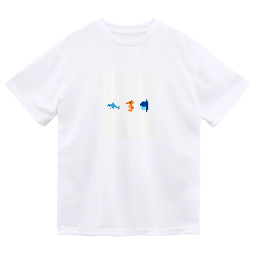 粗ドット絵・海の生き物シリーズ Dry T-Shirt