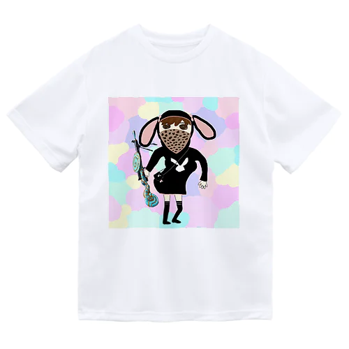 黒うさDPちゃん ドライTシャツ