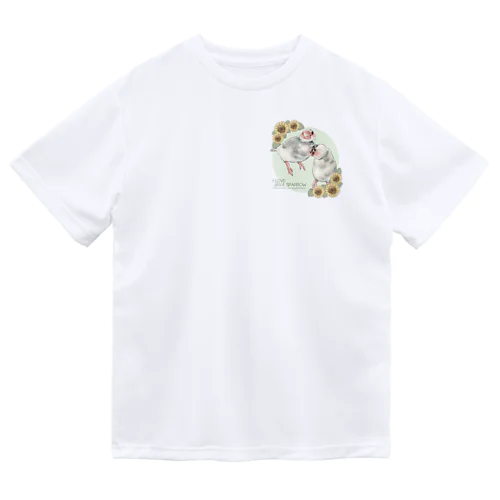 【No.1】I LOVE JAVA SPARROW（ごま塩柄） Dry T-Shirt