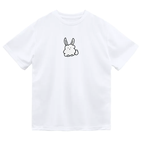 ふわふわのうさぎ ドライTシャツ