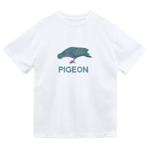 ただの鳩 ドライTシャツ