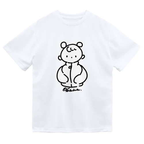 ふたつおだんごちゃん（モノクロバージョン） Dry T-Shirt