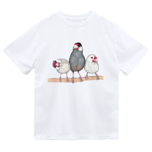 [森図鑑] 三羽文鳥 Dry T-Shirt