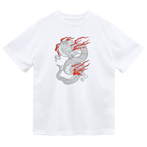 白龍 (線画) ドライTシャツ