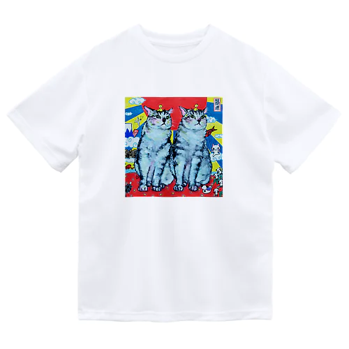 開運猫 Dry T-Shirt