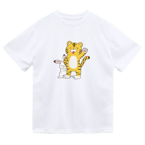 トラくんとウサギちゃん ドライTシャツ