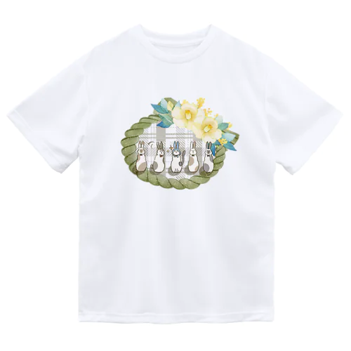 干支うさぎ　２　シャツ ドライTシャツ