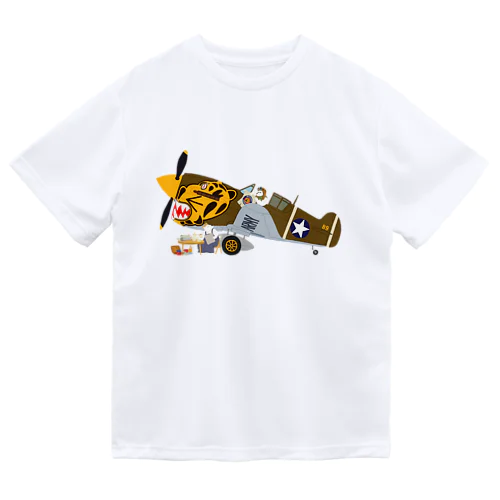 ノーズアートを描くすろくま。戦闘機P-40 Dry T-Shirt