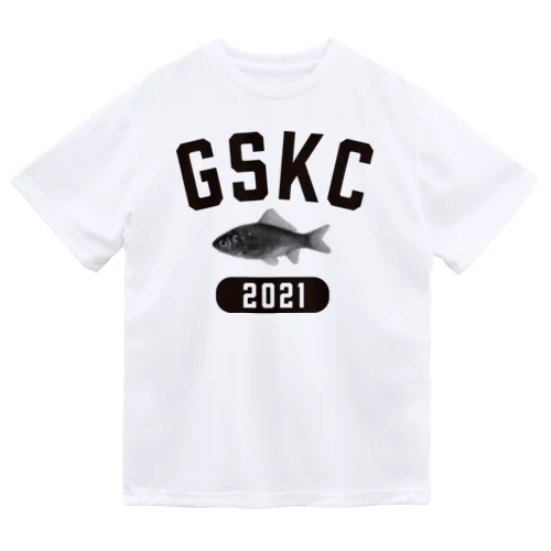 GaSaKkoClub-カレッジロゴ風-ふな（ブラック） ドライTシャツ