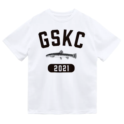 GaSaKkoClub-カレッジロゴ風-どじょう（ブラック） ドライTシャツ