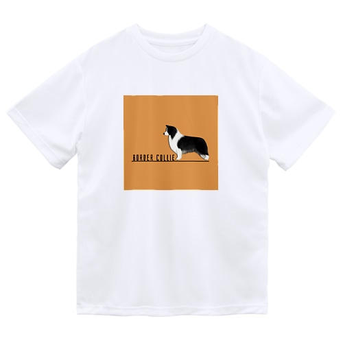 ボーダーコリー　モノクロver Dry T-Shirt