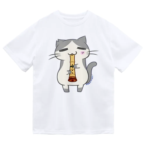 ひのもとにゃんこ®️ 尺八 / 雷蔵 Dry T-Shirt