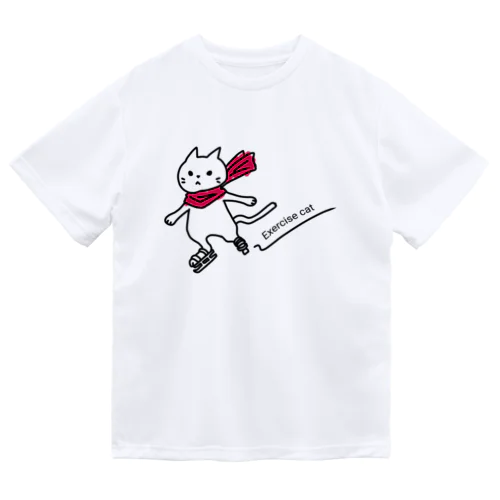 エクササイズ キャット 冬期レッド ドライTシャツ