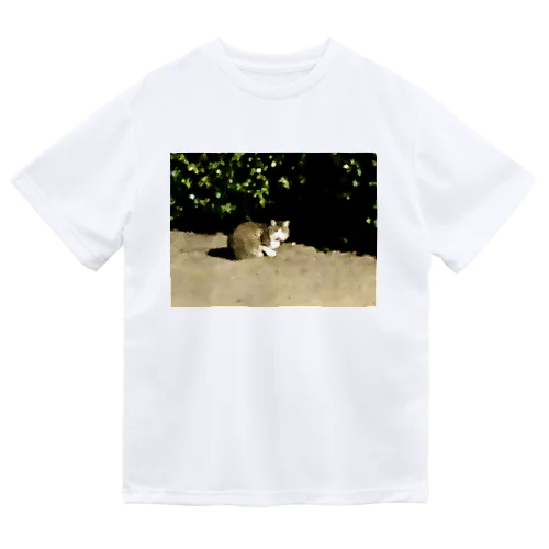 印象派ねこ ドライTシャツ