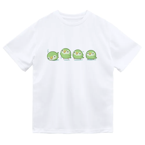 空も飛べるはずと頑張るカカポ ドライTシャツ