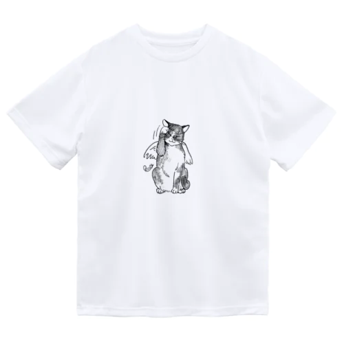 猫の天使　招き猫 ドライTシャツ