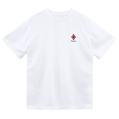 シンプル　ダイヤ　（レッド）　TYPE１ Dry T-Shirt