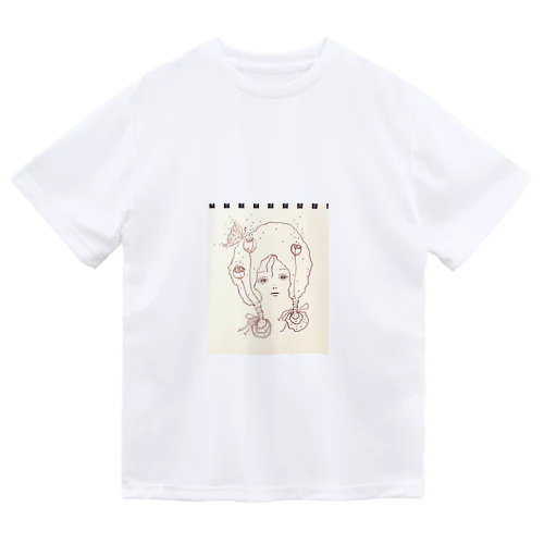 春だね (線画ver.) ドライTシャツ