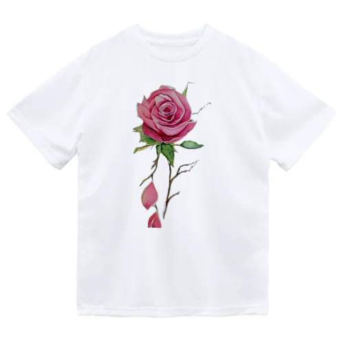 薔薇色の愛 ドライTシャツ