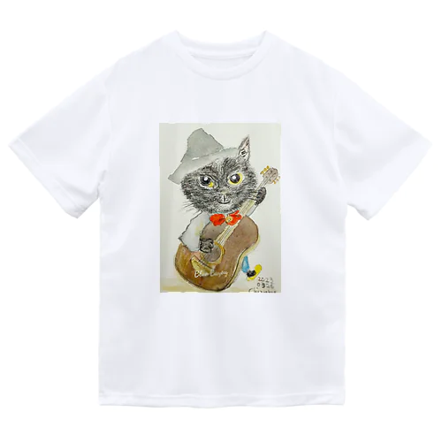 音楽好きな猫 ドライTシャツ