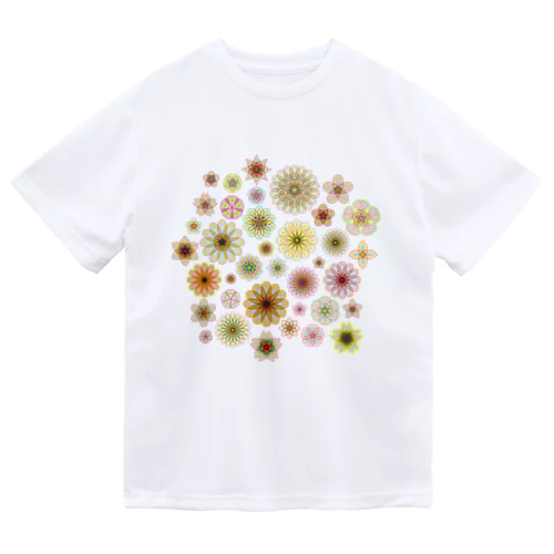 やさしい色合いの花柄 Dry T-Shirt