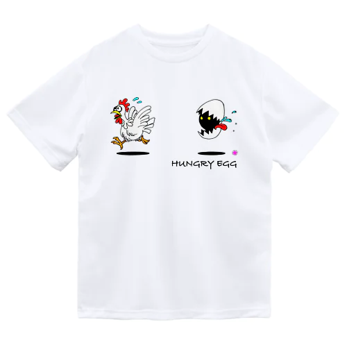 『Hungry egg』シリーズ・「逃げろ‼︎」 ドライTシャツ