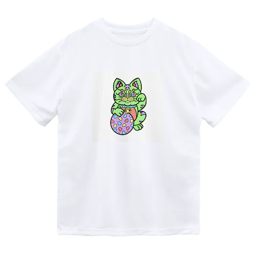 ハート招き猫 ドライTシャツ