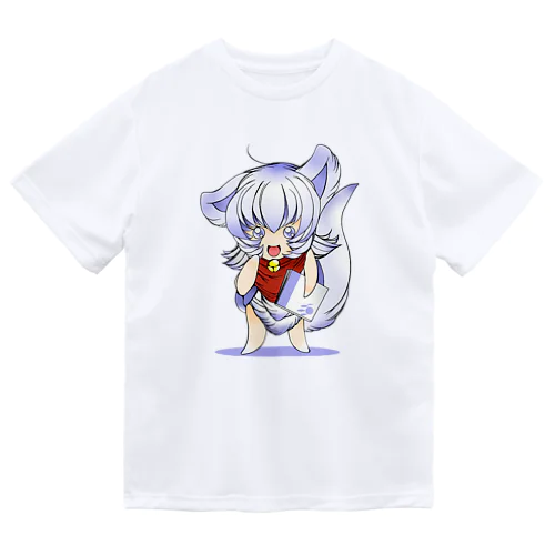 白狐のテンくん ドライTシャツ