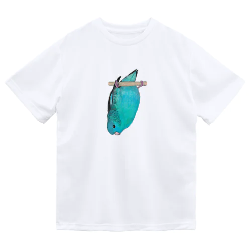 [森図鑑] サザナミインコ水色 Dry T-Shirt