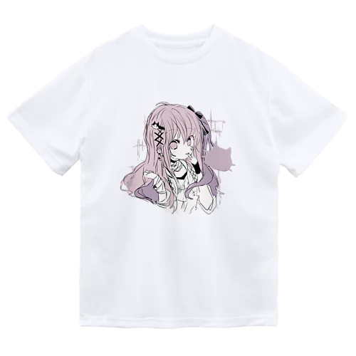 ピンク✖紫系の地雷女の子 Dry T-Shirt
