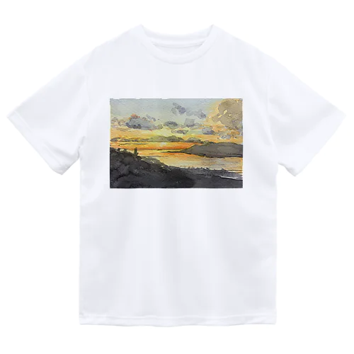 【沖縄風景画】知念半島の朝焼け ドライTシャツ