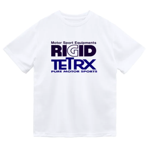 RIGID-TETRX透過ロゴ紺 ドライTシャツ