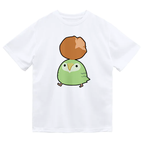 サーターアンダギーをゲットしてご満悦のカカポ Dry T-Shirt