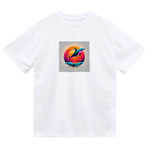 イルカと太陽と海の物語 Dry T-Shirt
