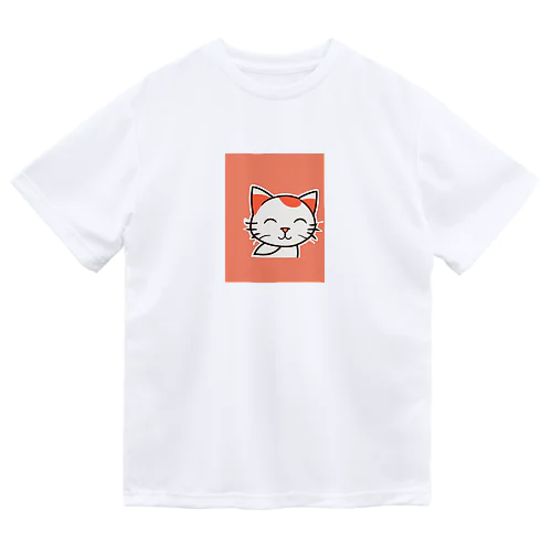 にっこりハッピーキャット ドライTシャツ