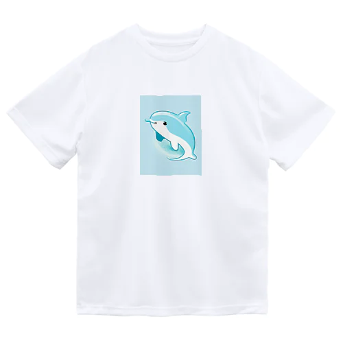 癒しのハッピードルフィン　Healing Happy Dolphine ドライTシャツ