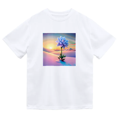 雪原の雪花 Dry T-Shirt