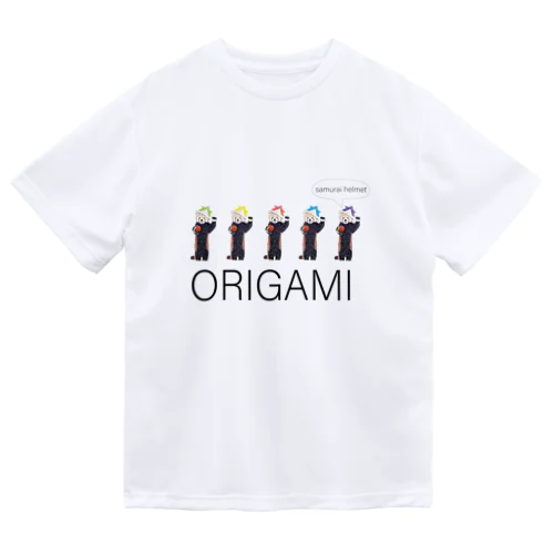 ORIGAMI　レッサーパンダとカブト ドライTシャツ