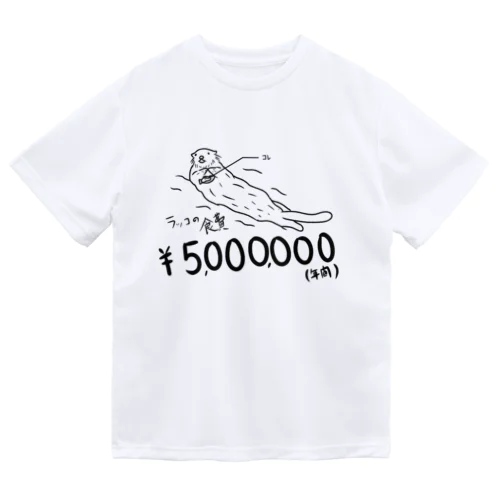 ラッコの食費は500万 ドライTシャツ