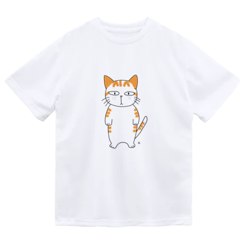 無愛想な茶トラ猫くん ドライTシャツ