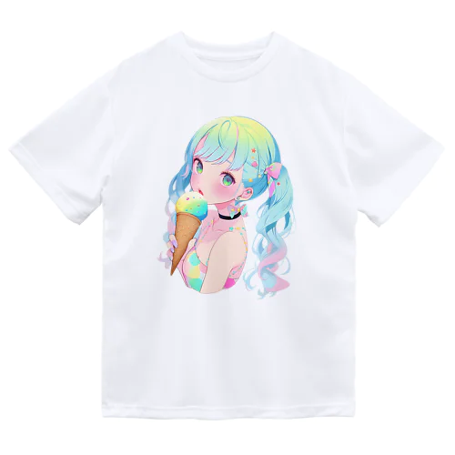 暑い夏はアイスだ008 ドライTシャツ