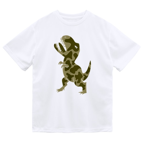 ティラノサウルス(迷彩柄) Dry T-Shirt