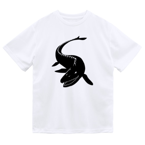 モササウルス(黒) Dry T-Shirt