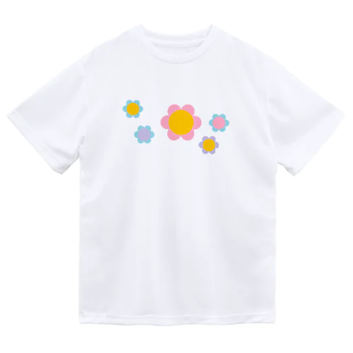 フラワー　ミックス　Mixed Coloured Flowers ドライTシャツ