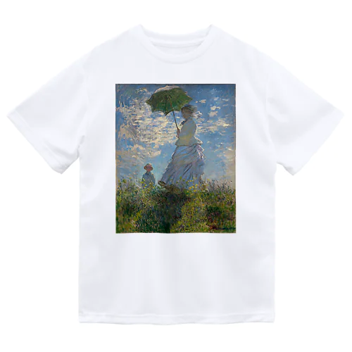 散歩、日傘をさす女性 / Woman with a Parasol - Madame Monet and Her Son ドライTシャツ