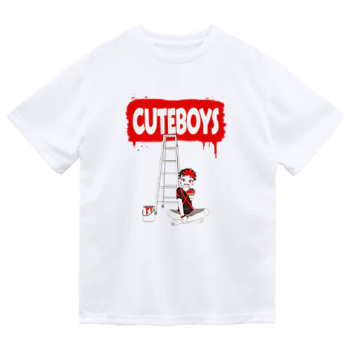 CUTEBOYS ペンキらくがき ドライTシャツ