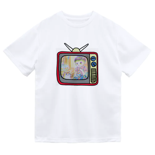 レトロテレビ　カラー Dry T-Shirt